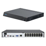 Reolink 4K+ 12MP Ultra HD 16-channel 4TB HDD NVR Security System with 8 Dome PoE Cameras