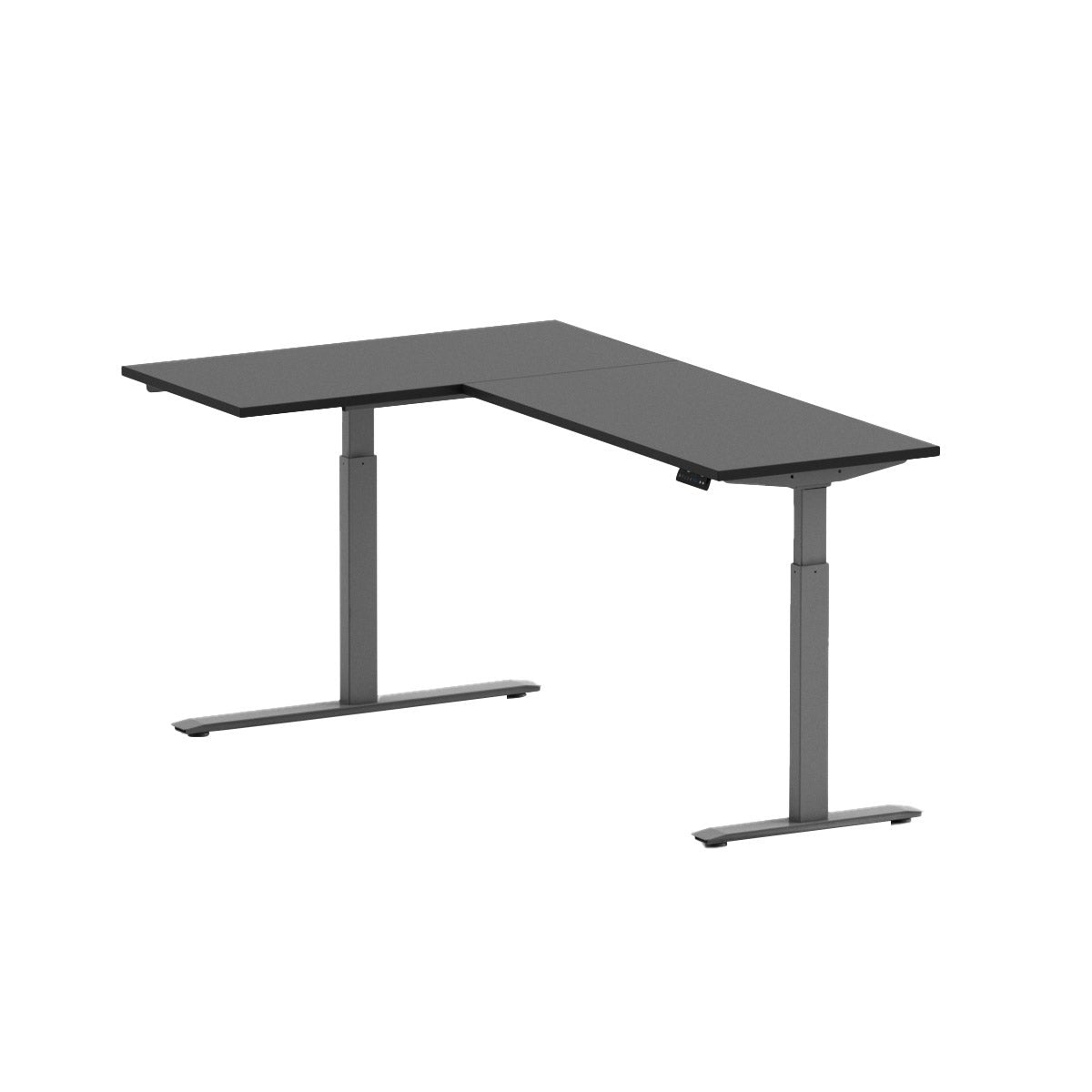 Motionwise L‑Shaped Height Adjustable Desk with 2 Lifting Columns