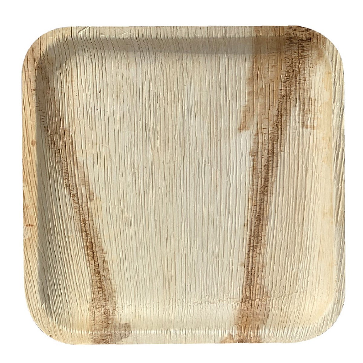 Bio Mart Areca Palm Leaf 10 in. Square Plates, Pack of 100