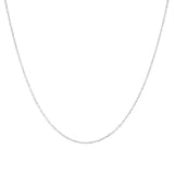 Diamond Cut Rolo Chain Necklace in Yellow or White Gold
