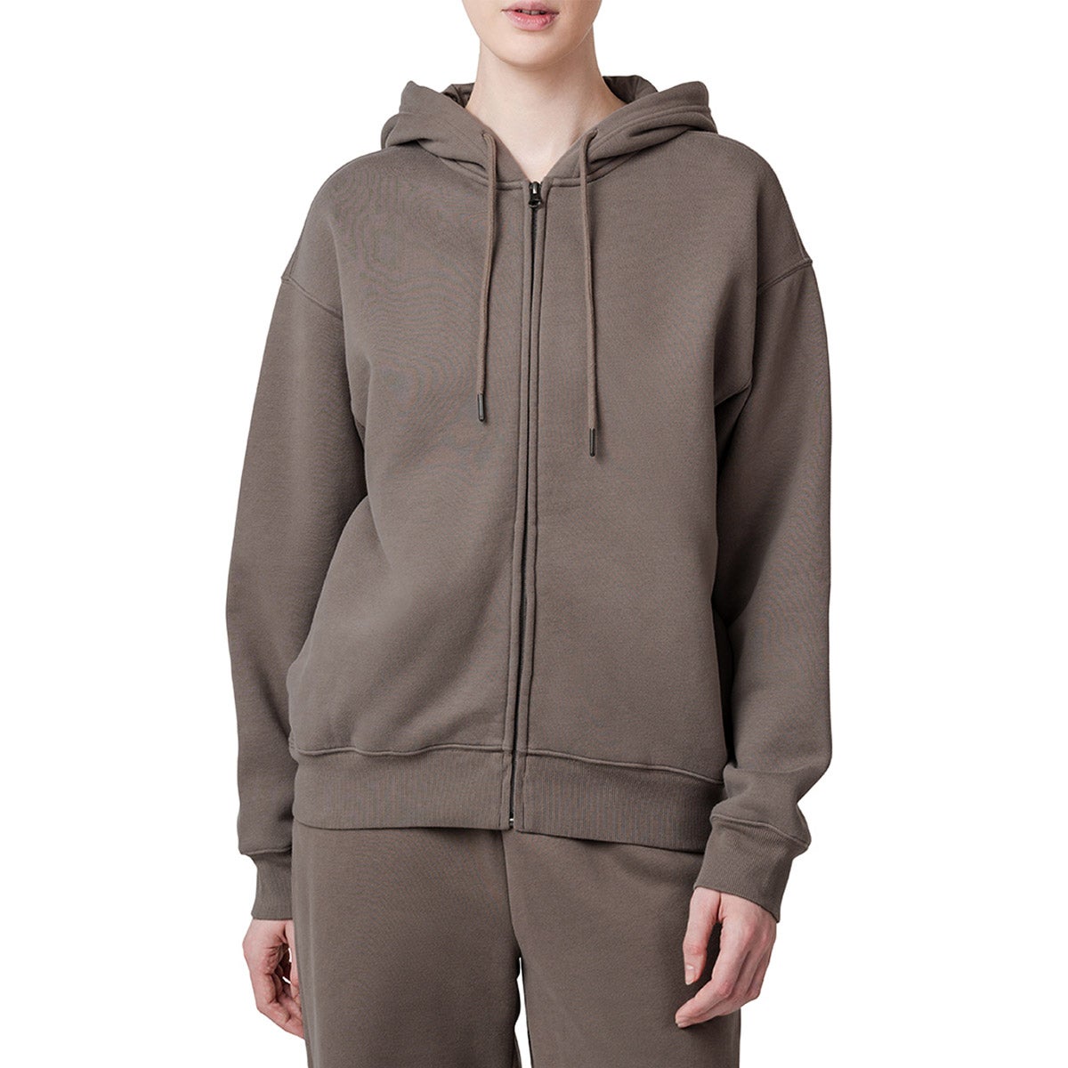 Tuff Athletics Women’s Oversized Fleece Hooded Full Zip