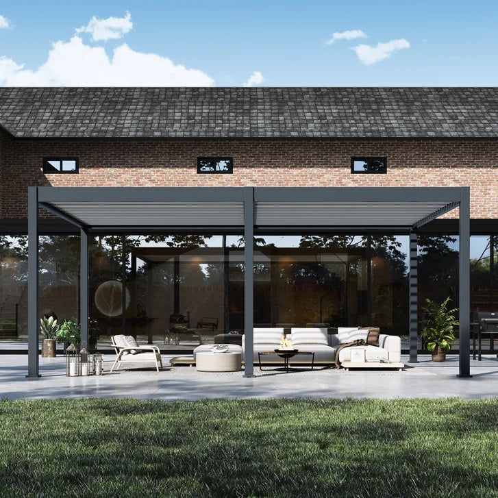 Paragon Lugano 12x20 Adjustable Louvered Aluminum Pergola