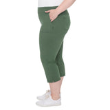Up! Women’s Garment Wash Pull-on Capri