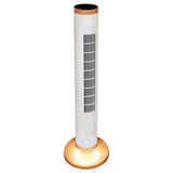 Seville Classics UltraSlimLine 96.01 cm (37.8 in.) Oscillating Tower Fan with Remote and LED Base Light