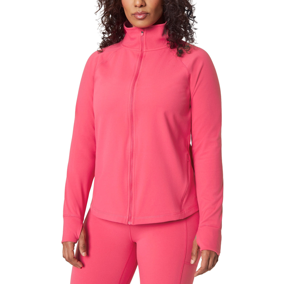 Mondetta Women’s Peached Interlock Yoga Jacket
