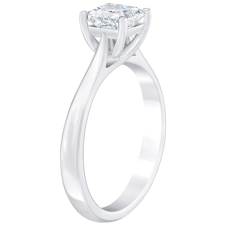 Princess Cut Diamond Solitaire Ring (1.00 ct)