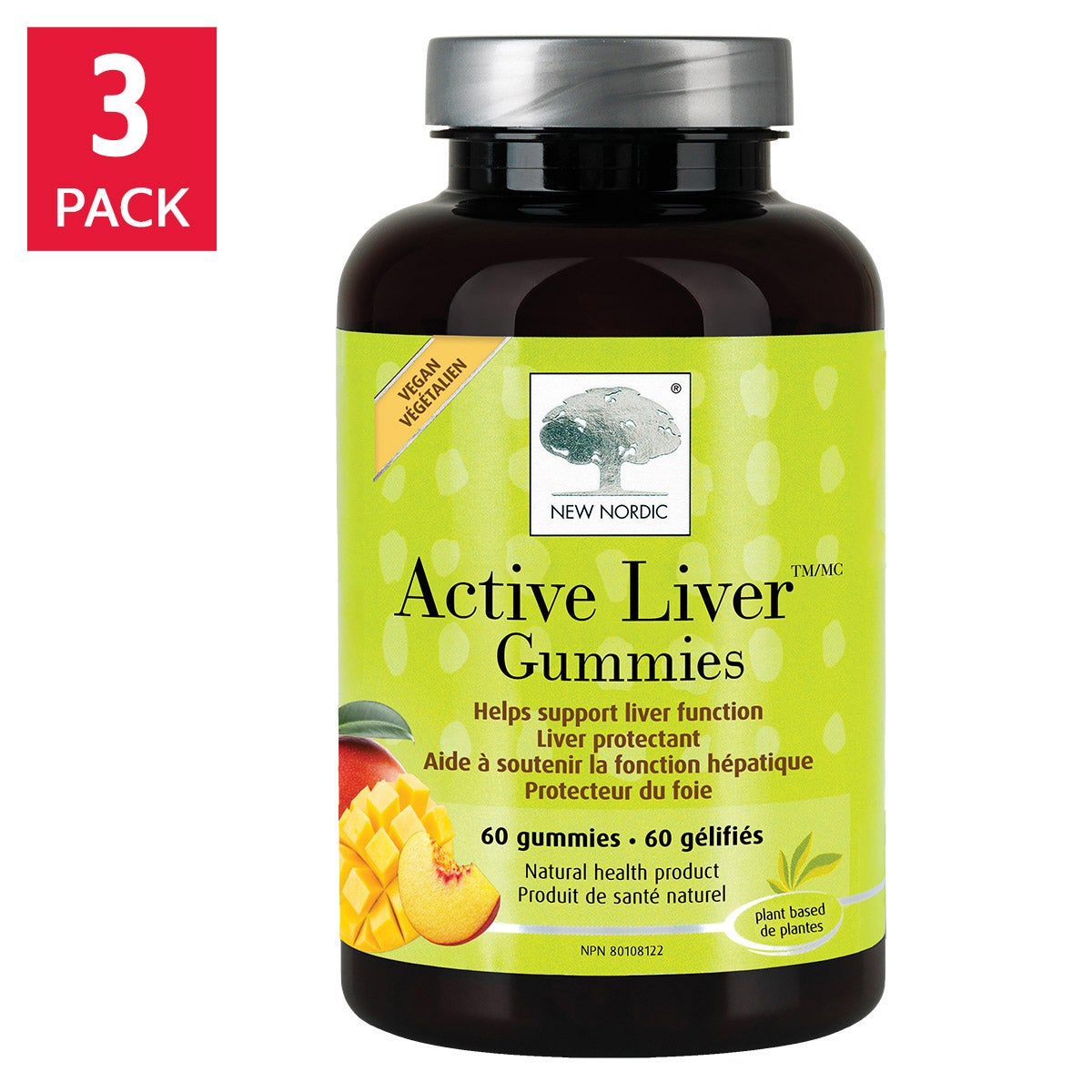 New Nordic Active Liver Gummies 3 x 60 Gummies