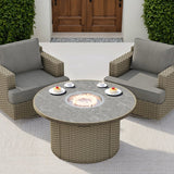 Niko Heritage 5-piece Patio Conversation Set with Fire Table