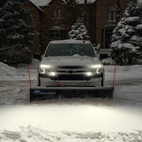 Snowbear 82 in. x 19 in. T-Frame Snow Plow with Light Kit