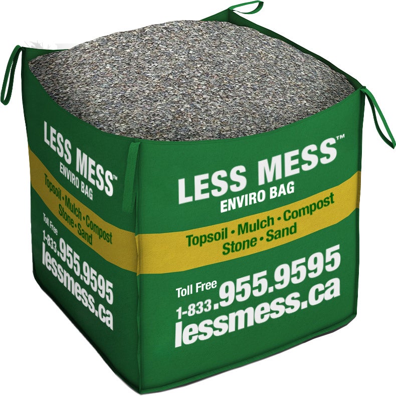 Less Mess Crushed Stone - Now available in most Major Cities across - ON, BC, AB, SK, QC, and NB - Free Delivery