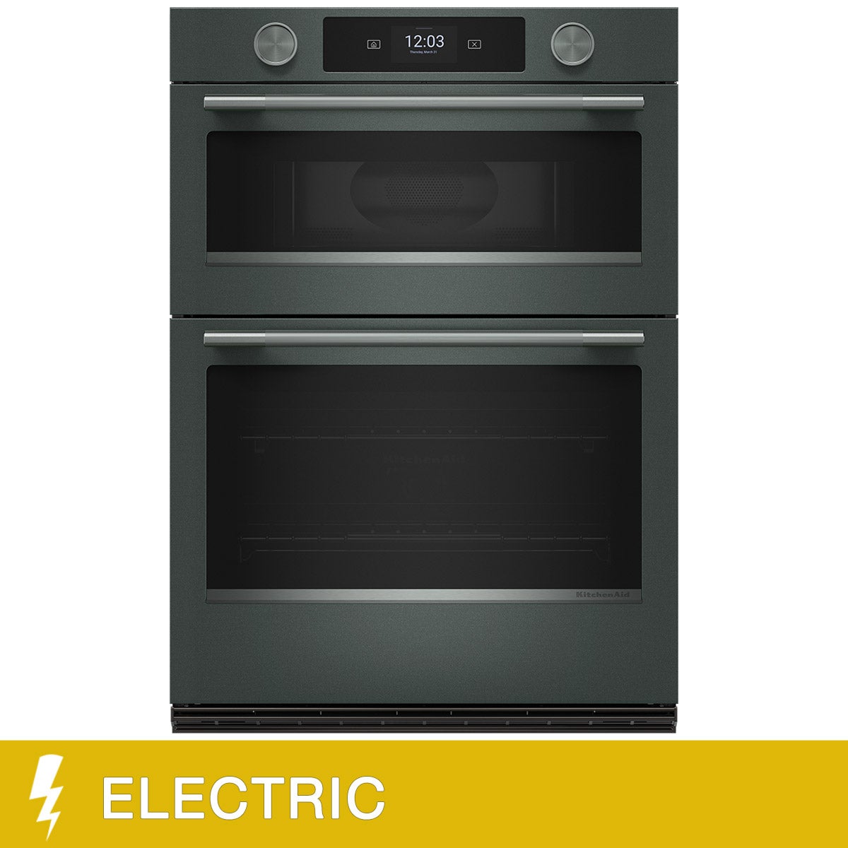 KitchenAid 30 in. Electric Microwave and 5.0 cu ft. Wall Oven with Even-Heat True Convection