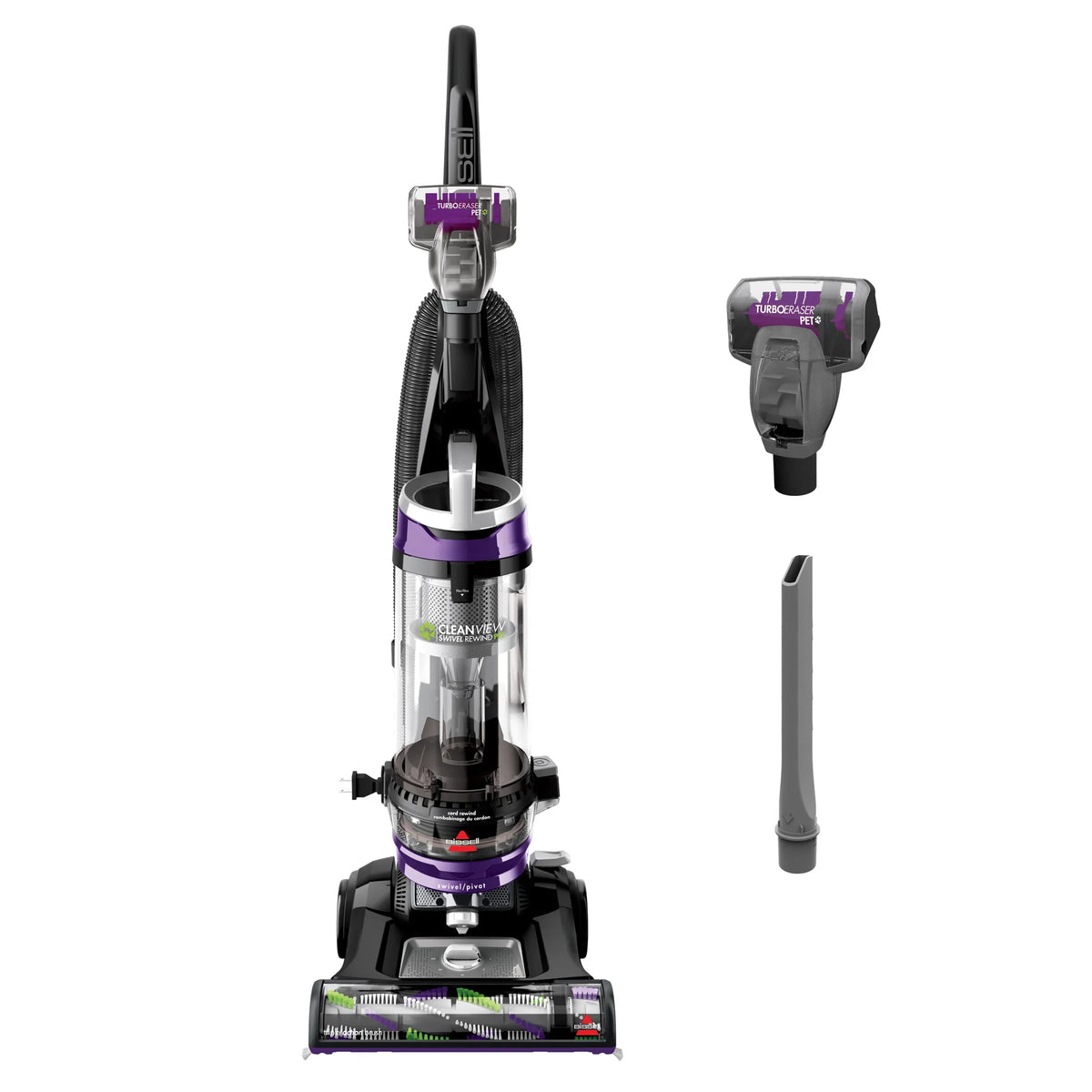 Bissell CleanView Swivel Upright Vacuum with Cord Rewind