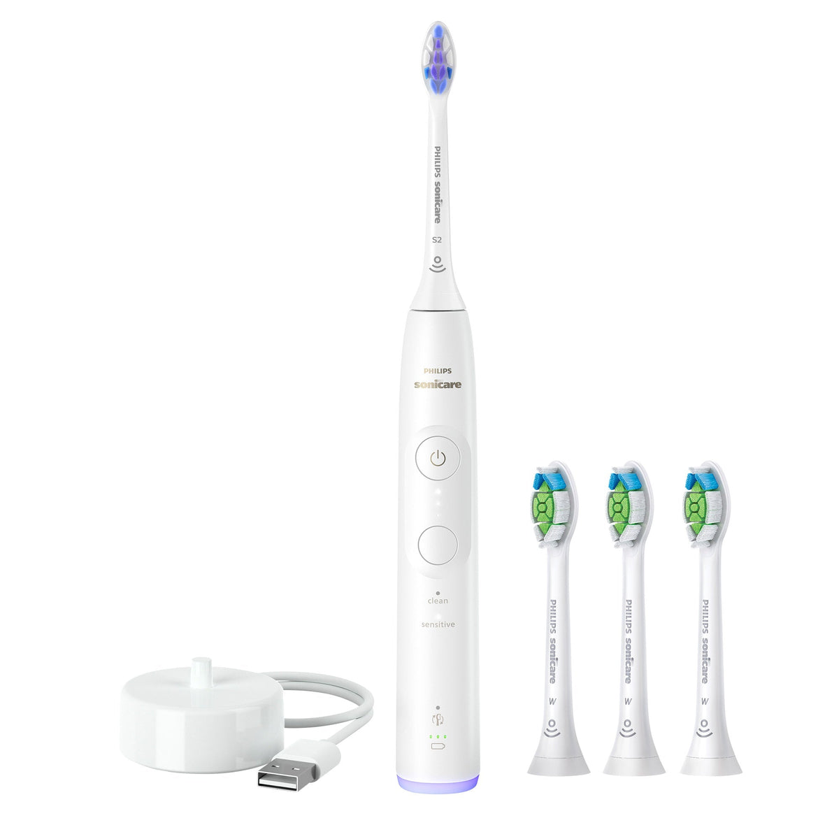 Philips Sonicare 6000 Series Electric Toothbrush with 4 Brush Heads