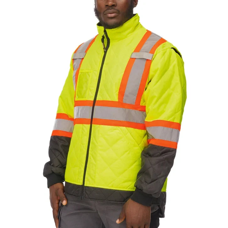 Holmes Workwear High-visibility Quilted Freezer Jacket