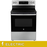 GE 30 in. 5.0 cu. ft. Electric Convection Range with No-Preheat Air Fry