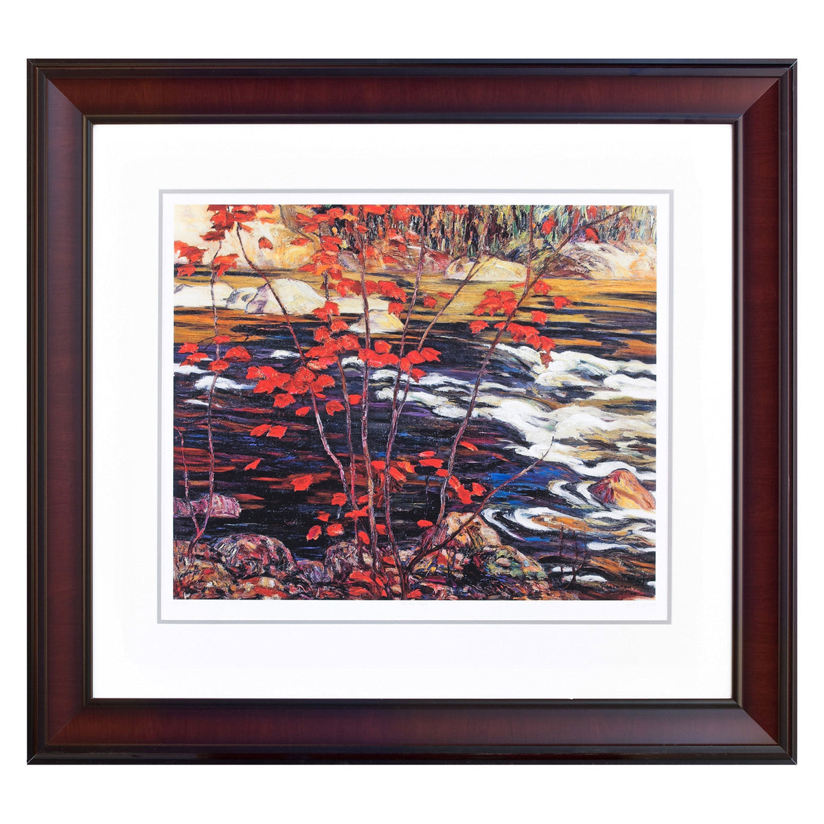 The Red Maple Framed Print by A.Y. Jackson