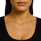 Heart Shaped Mother Of Pearl Pendant