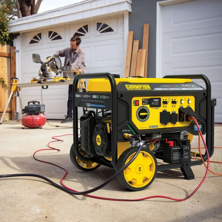 Champion 8,000W Running / 10,000W Peak Dual Fuel Generator with CO Shield