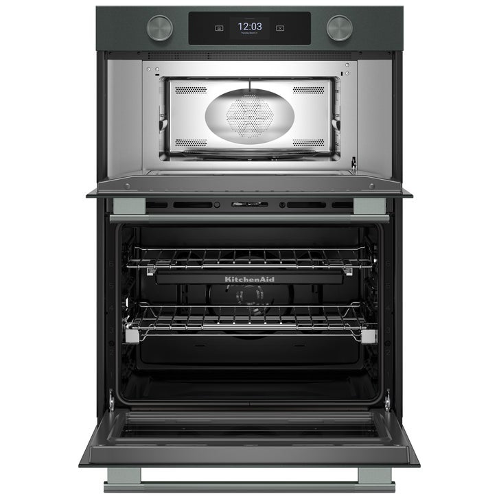 KitchenAid 30 in. Electric Microwave and 5.0 cu ft. Wall Oven with Even-Heat True Convection