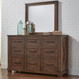 Alpine Ridge Rustic Solid Wood 6-piece Queen Bedroom Set