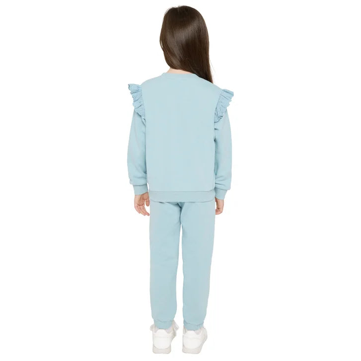 Pekkle Boys' and Girls' Cozy Fuzzy Fleece 2-piece Sweatshirt and Pants Set