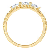 Three Stone Round Brilliant Diamond Ring (0.69 ctw)