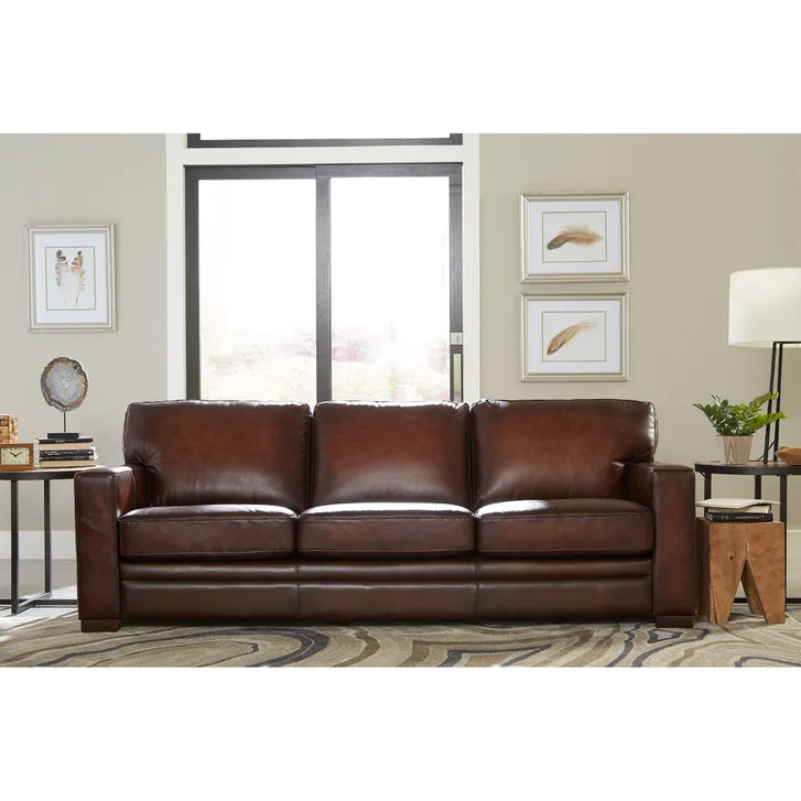 Prospera Home Luca Top-grain Leather 3-piece Living Room Set