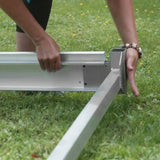 Multinautic QP-427D 1.3 m x 3.66 m (4.25 ft. x 12 ft.) Aluminum Stationary Dock Kit with Plastic Decking