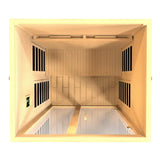 Dynamic Saunas Santiago 2-person Canadian Hemlock Full Spectrum Ultra Low EMF Infrared Sauna