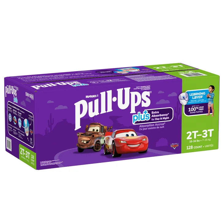 Huggies Pull-Ups Plus Training Pants Boy, 2T to 6T