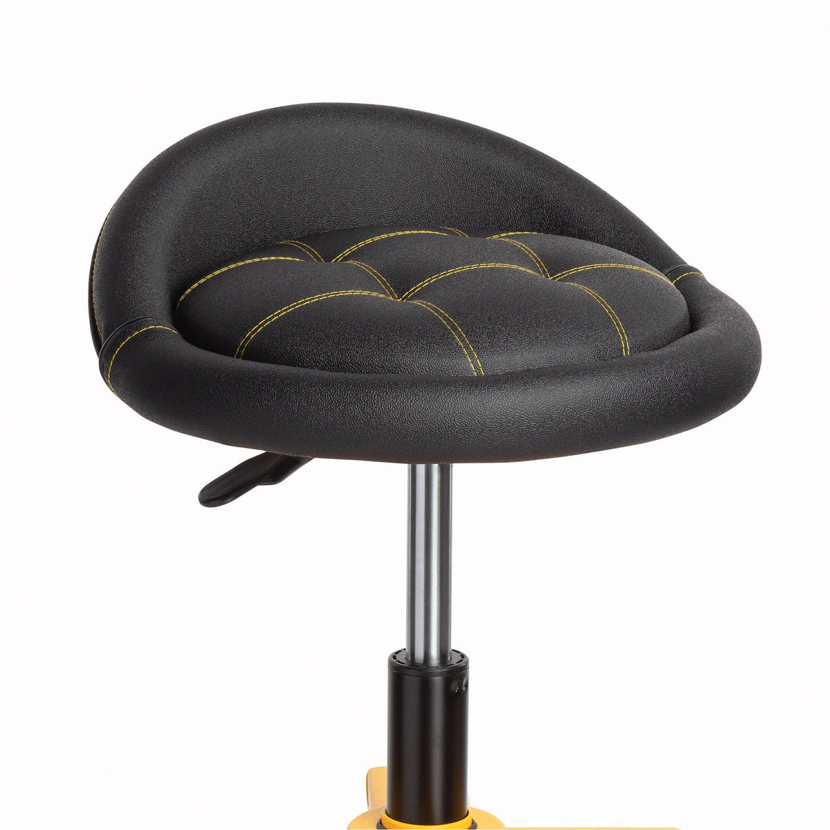 DeWALT Quilted Seat Adjustable Shop Stool with Casters