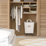 Seville Classics Heavy-Duty Rolling Laundry Hamper