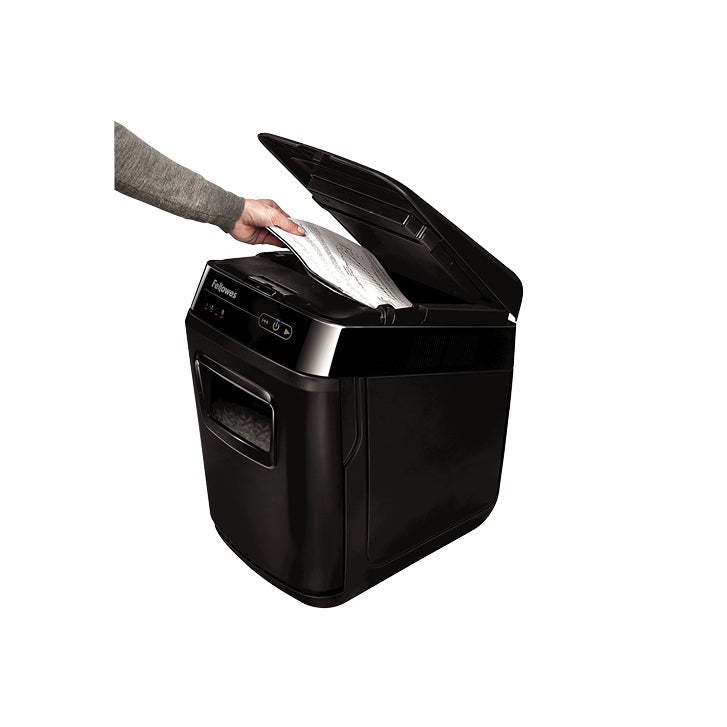 Fellowes AutoMax 200C 200-sheet Crosscut Auto Feed Shredder Bundle