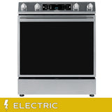 Hisense 30 in. 5.8 cu ft Stainless Steel Electric Slide-In Range with Air Fry and True Convection