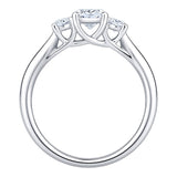 Three Stone Oval Cut Diamond Ring (1.10 ctw)
