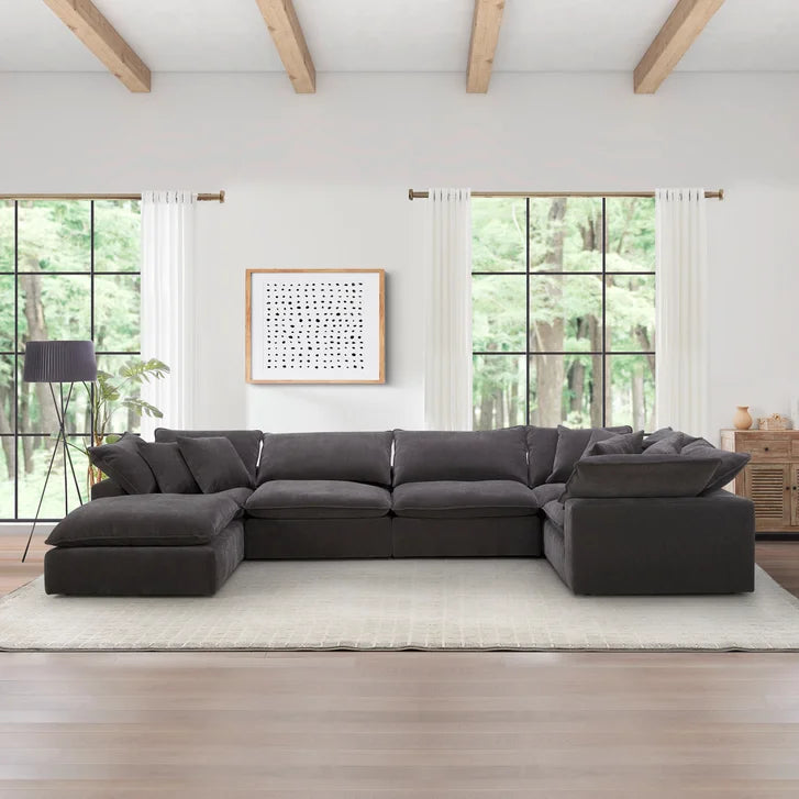Aiden & Ivy Sereen 6-piece Fabric Sectional