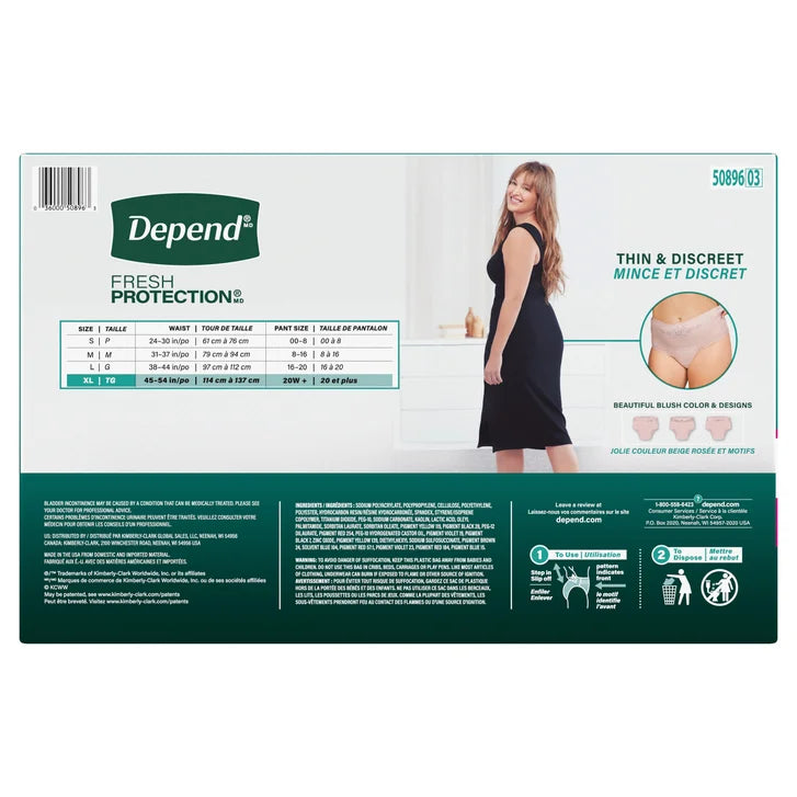 Depend Women's Maximum Absorbency Underwear