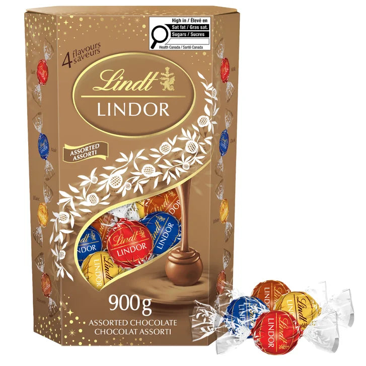 Lindt Lindor Assorted Chocolates Cornet, 900 g