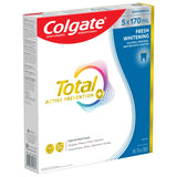 Colgate Active Prevention Plus Fresh Whitening Toothpaste, 5 X 170 mL
