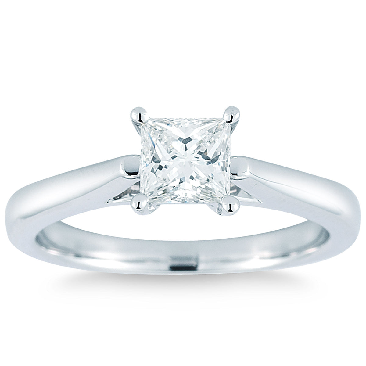 Princess Cut Diamond Solitaire Ring (0.70 ct)