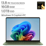 Microsoft Surface 13.8-in. Copilot+ PC Touchscreen Laptop, Qualcomm Snapdragon X2 Elite - 16GB RAM, 1 TB SSD - Jade