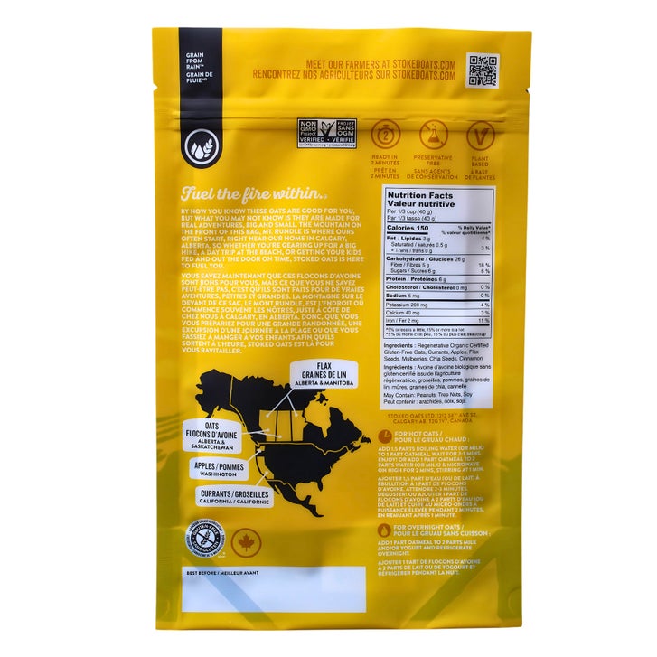Stoked Oats Oatmeal, 8 × 500 g