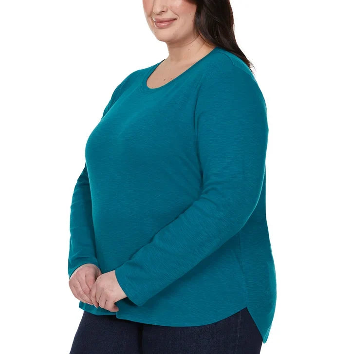 Kirkland Signature Women's Long Sleeve Slub Tee