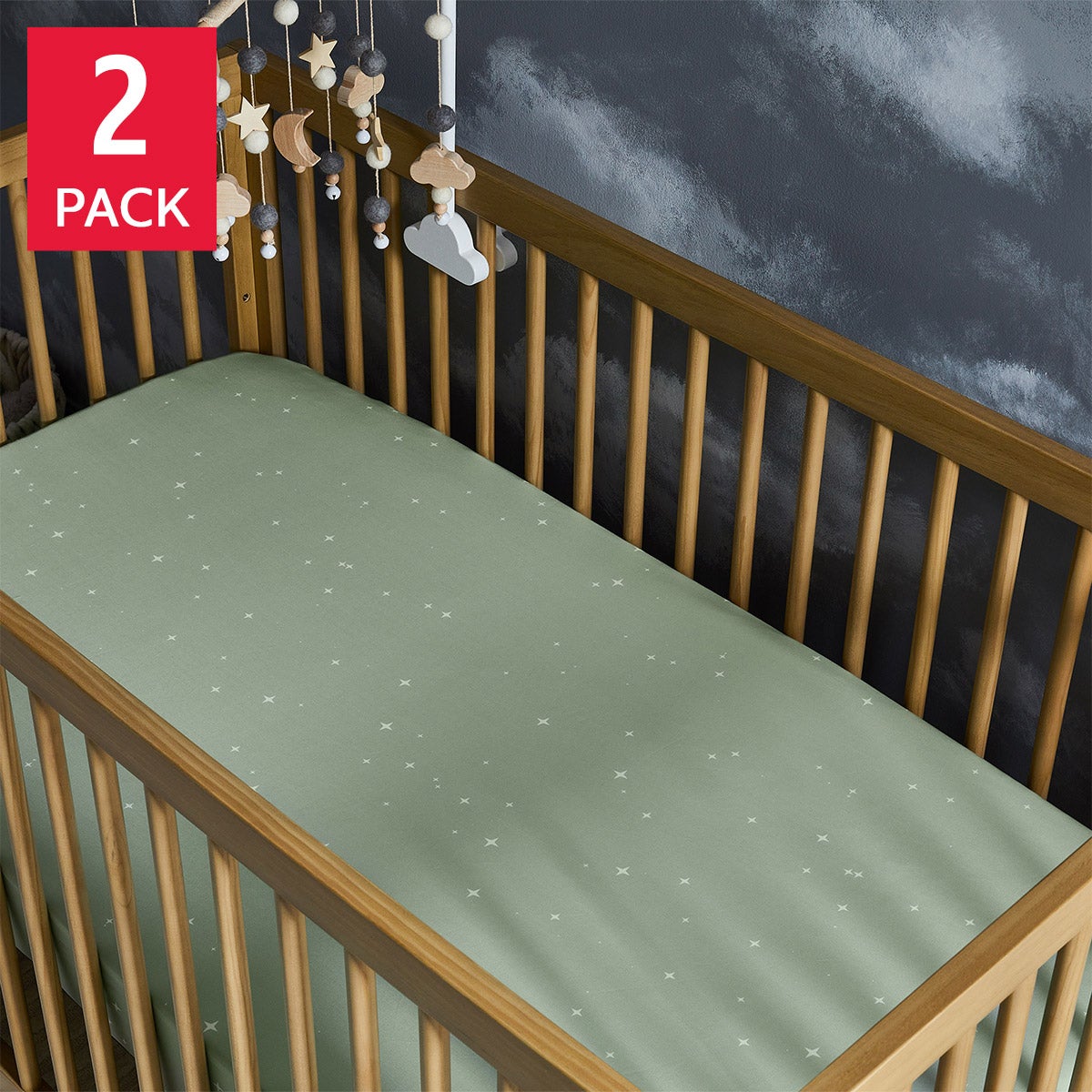 Hush Little Baby Soothing Crib Sheet, 2-piece