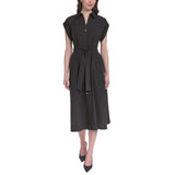 DKNY Women's Belted Shirt Dress