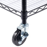 Trinity NSF 4-tier Black Wire Shelving Rack