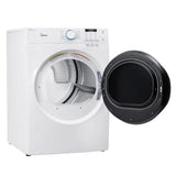 Midea 8.0 cu ft. White Electric Dryer with Stacking Kit