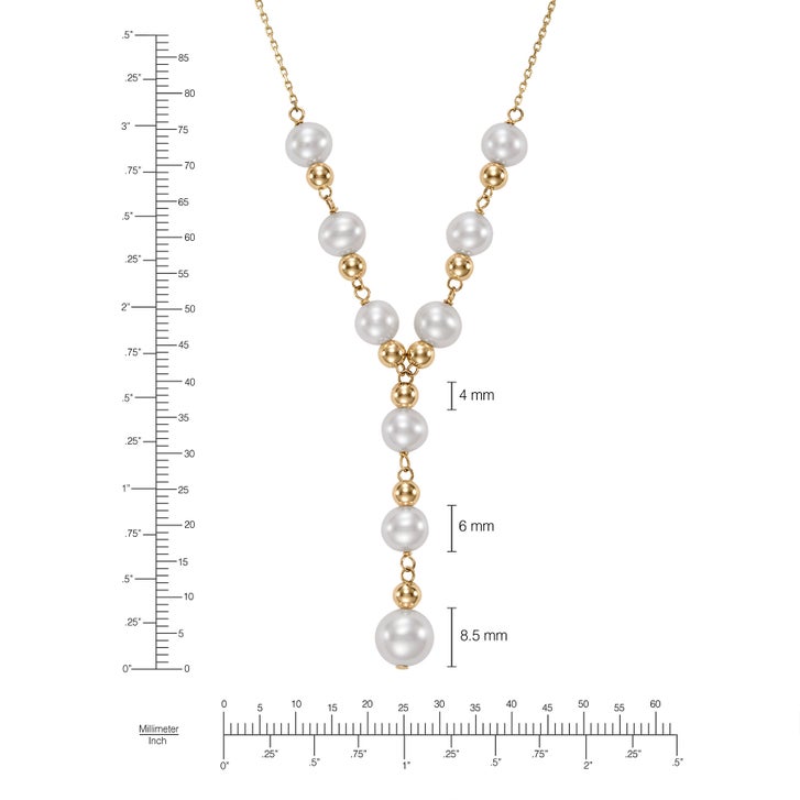 6 – 8 mm Cultured Freshwater Pearl Necklace