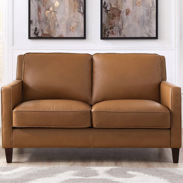 Prospera Home West Park Top-grain Leather Sofa and Loveseat