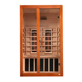 Dynamic Saunas Santiago 2-person Canadian Hemlock Full Spectrum Ultra Low EMF Infrared Sauna